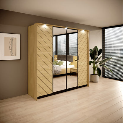 Verso Hinged Door Wardrobe 223cm