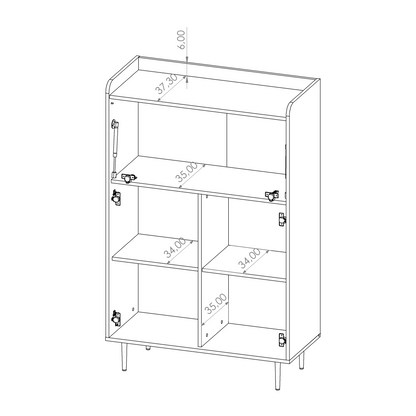 Vasina 03 Highboard Cabinet 90cm