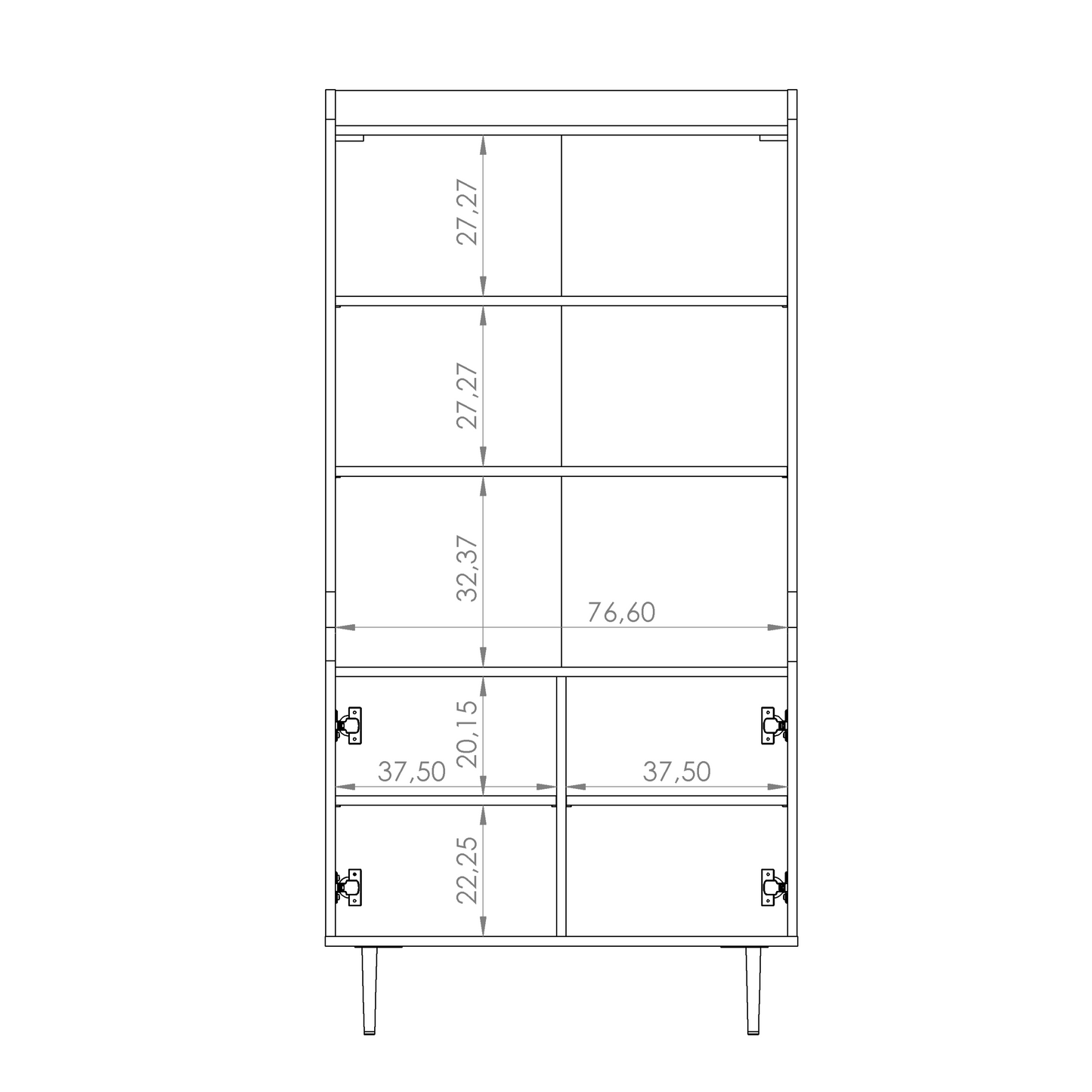 Vasina 06 Bookcase 80cm