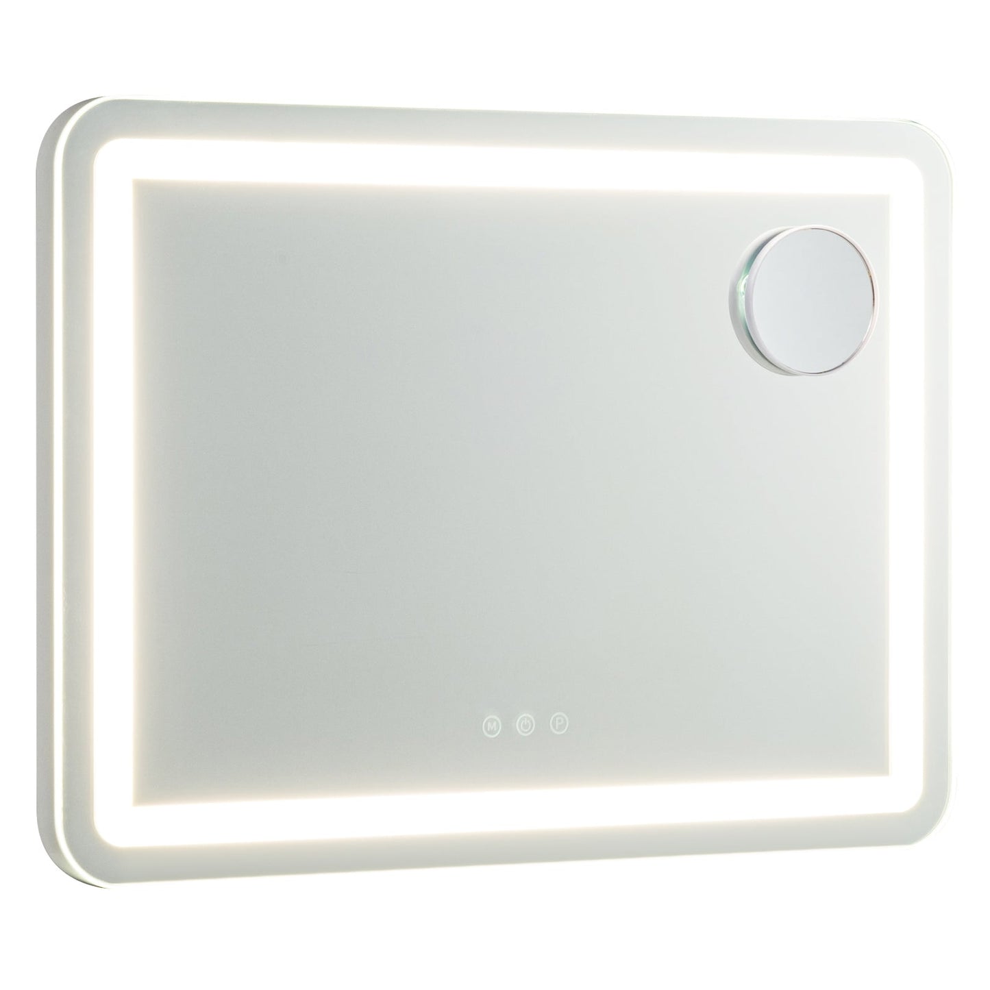 Vanity Mirror with 3 Light Colors and Removable Magnify Mirror for Makeup-White