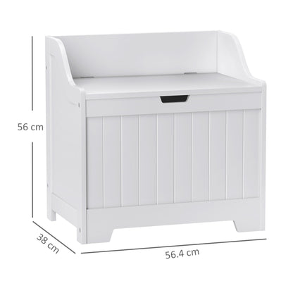 HOMCOM 61L Home Storage Chest - White