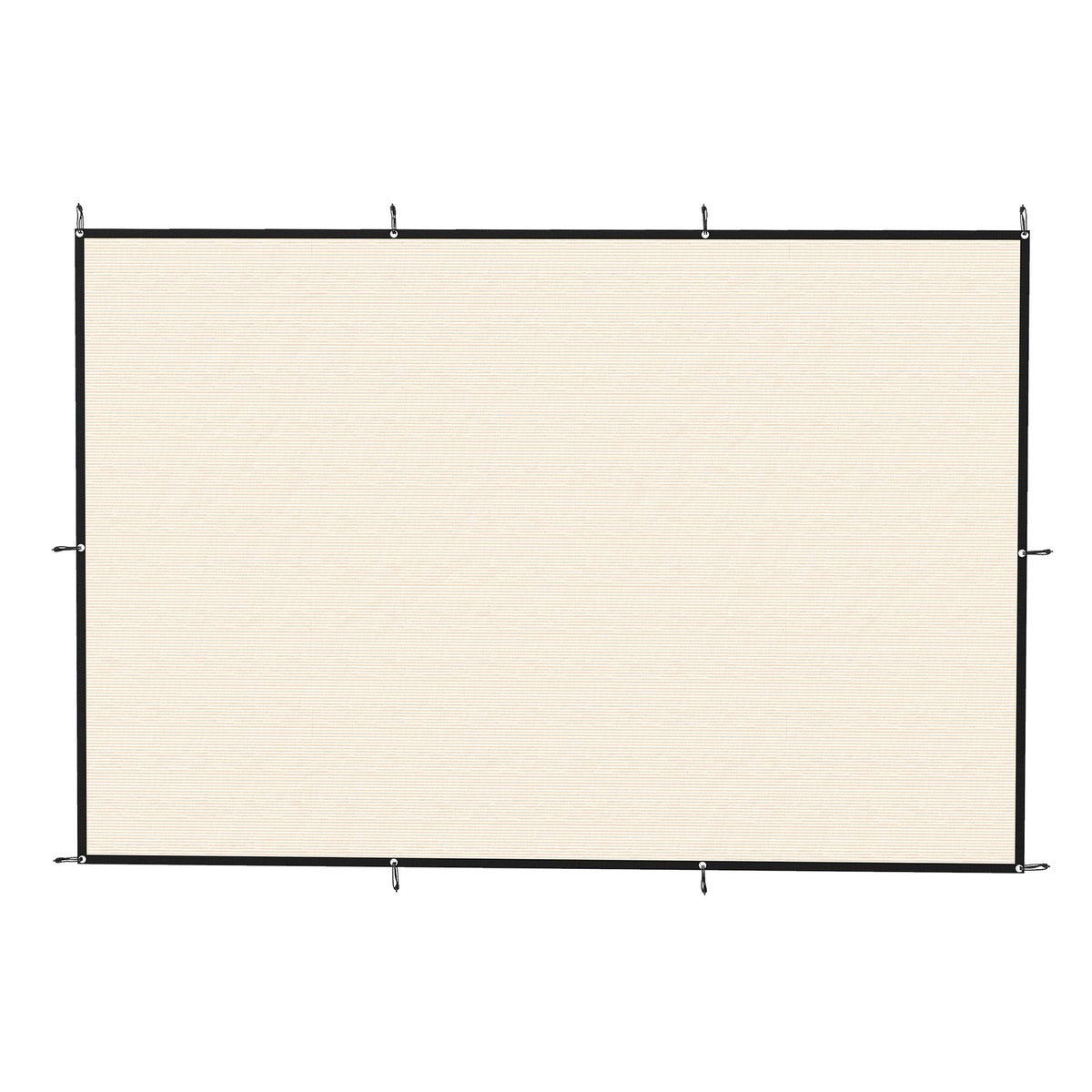 Outsunny Sun Shade Sail UV Protection Canopy with Stainless Steel Eyelets for Patio Garden 2 x 3 m Beige