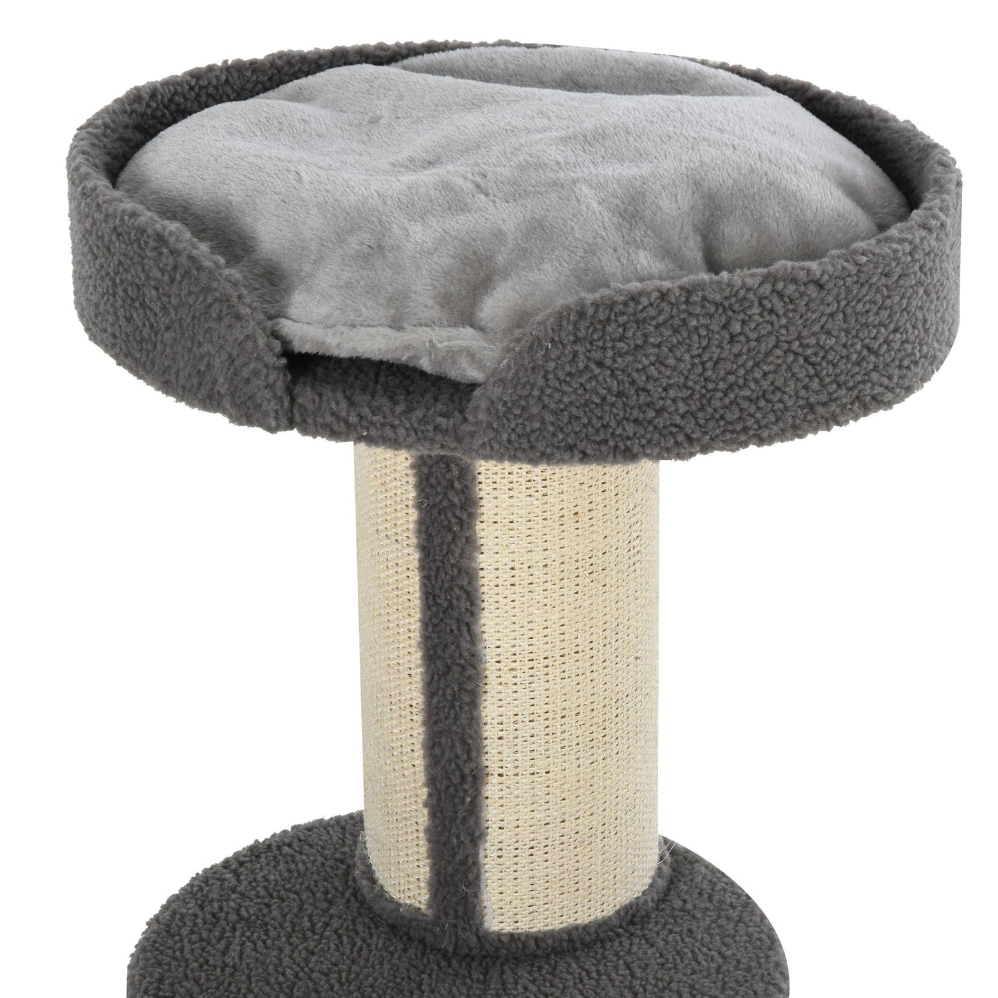 PawHut 91cm Cat Tower Scratching Posts Cat Tree for Indoor Cats Kitten Activity Centre Grey