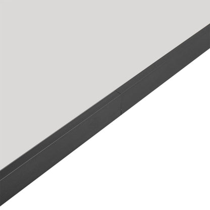 Sleek Contemporary Oval Metal Wall Mirror - Full-Length Design