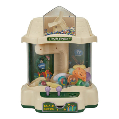 Household Mini Claw Machine with Game Coins-Green