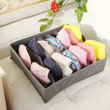 Underwear Drawer Organizer Storage Box Bra Tidy Socks Ties Draw Divider