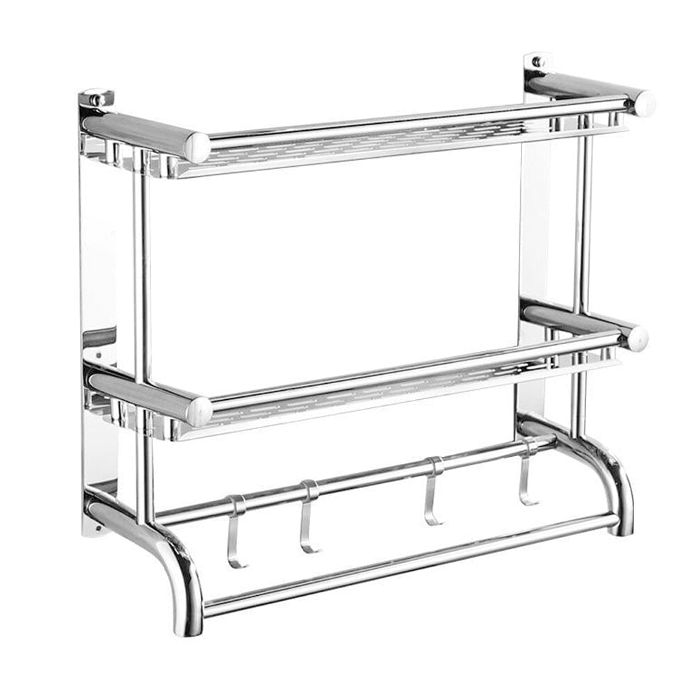 Stainless Steel Bathroom Shelf Storage Toilet Shelf Organizer Wall Mounted