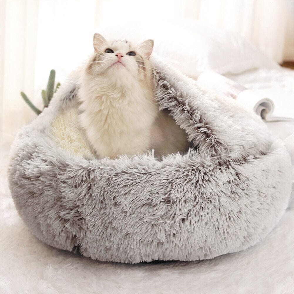 Soft Plush Pet Bed for Cats and Dogs