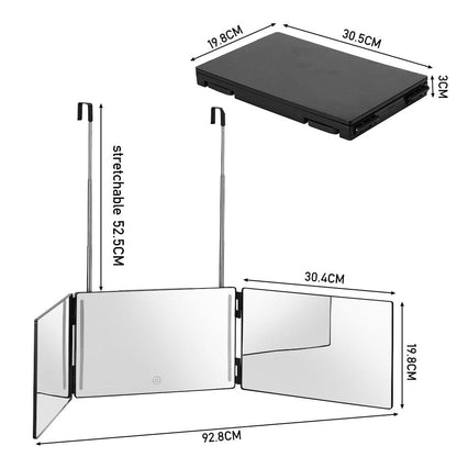 3-Way Makeup Mirror with LED Light