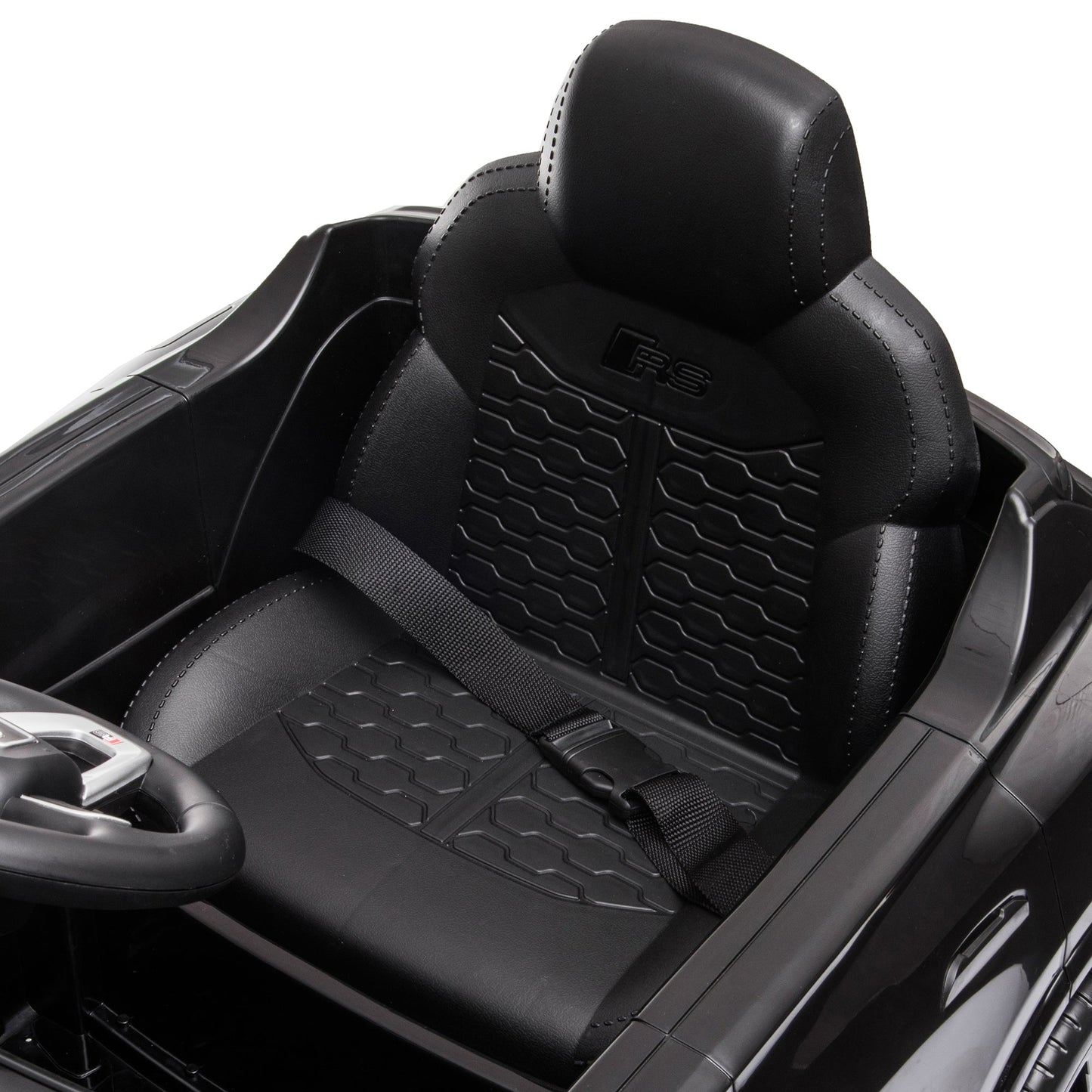 HOMCOM Audi RS Q8 Licensed 6V Kids Electric Ride On Car Toy Car with Remote Control Music Lights USB MP3 for 3-5 Years Old Black