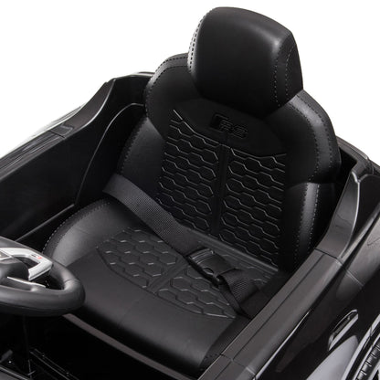 HOMCOM Audi RS Q8 Licensed 6V Kids Electric Ride On Car Toy Car with Remote Control Music Lights USB MP3 for 3-5 Years Old Black