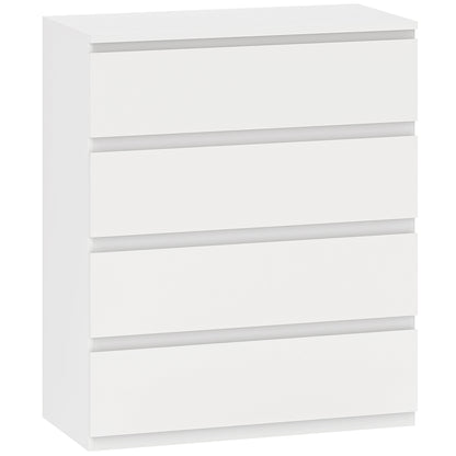 HOMCOM Chest of Four Drawers - White