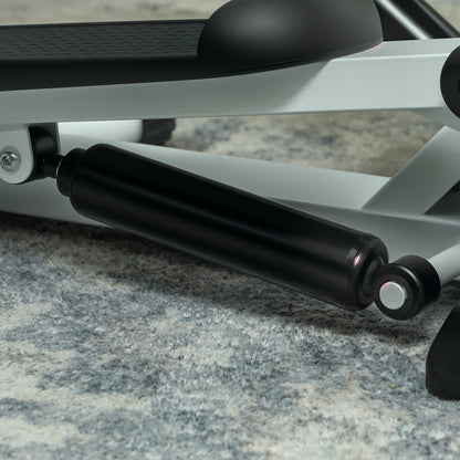 SPORTNOW Mini Stepper, Kompaktowy Stepper do ćwiczeń w domu z monitorem LCD i pedałami antypoślizgowymi, Biały