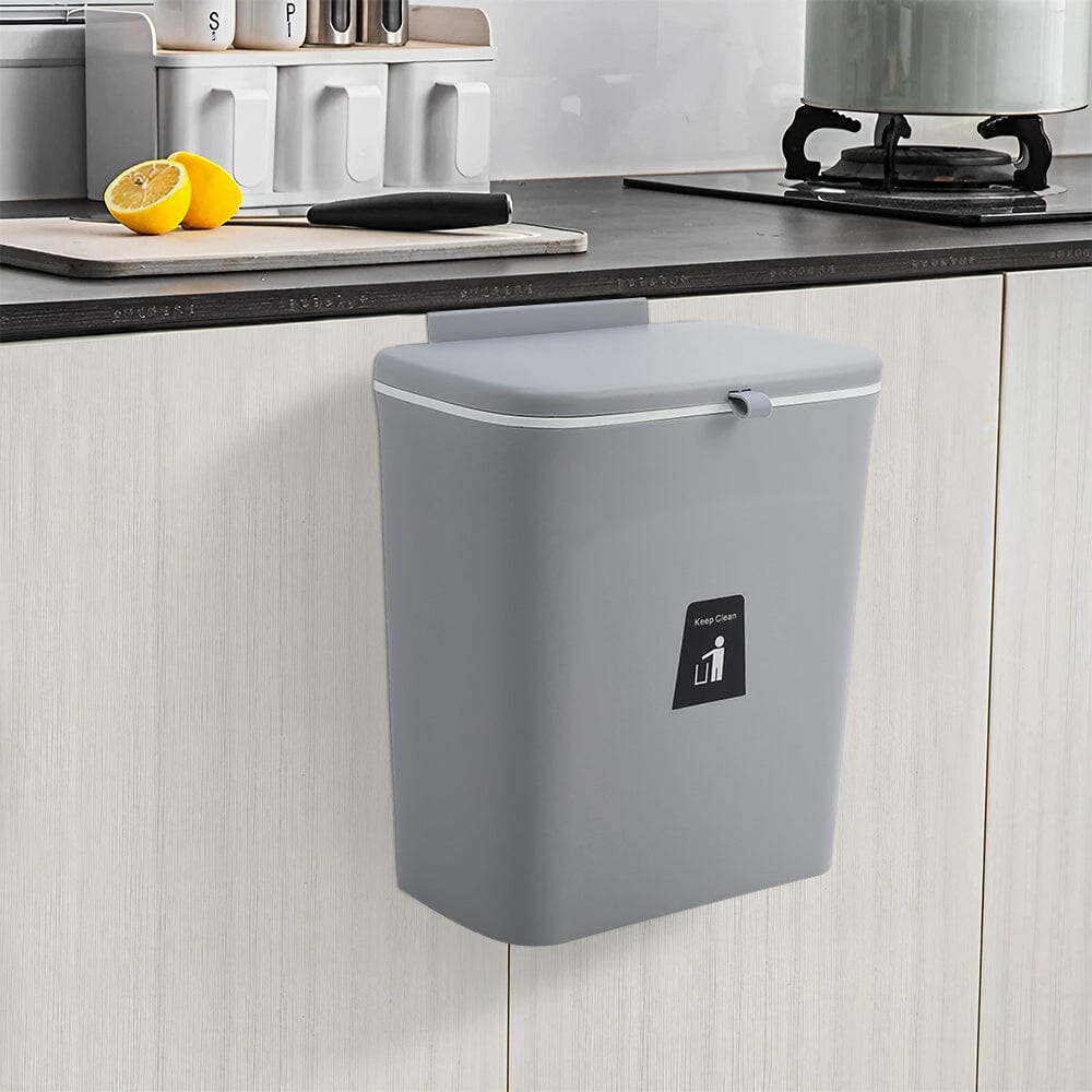Practical 9L PP Primary Material Trash Can with Ring