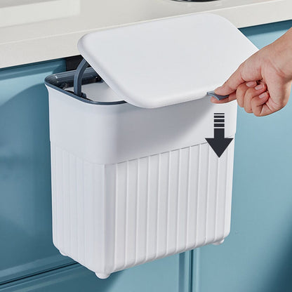 Sleek 9L Hanging Trash Can-Keep Your Space Clean And Tidy