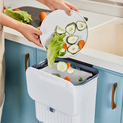 Sleek 9L Hanging Trash Can-Keep Your Space Clean And Tidy