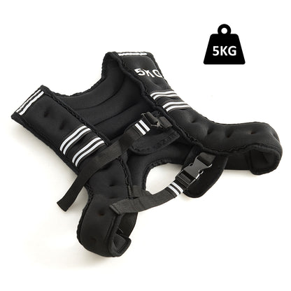 Weighted Vest 5 kg with Reflective Stripe and Adjustable Strap