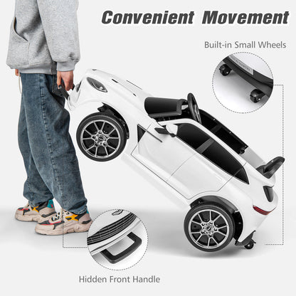 12V Licensed Aston Martin DBX Kids Ride On Car with Dual Lockable Doors-White