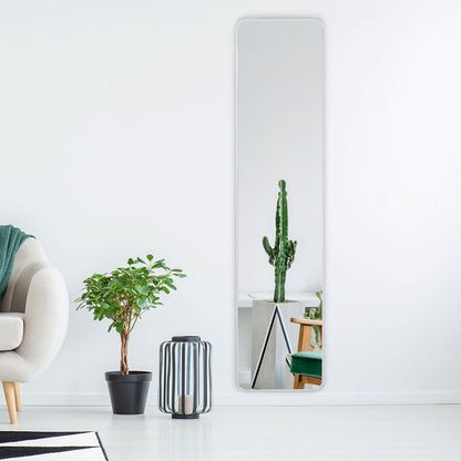 160 x 37 cm Free-standing Full Length Mirror-White