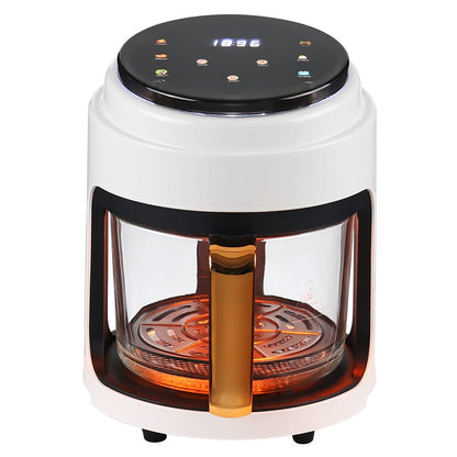 Small 2.2L White/Black Visible Basket Air Fryer