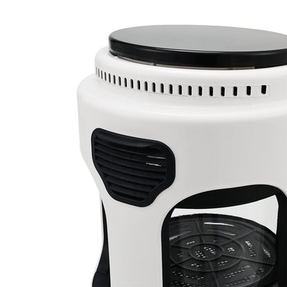 Small 2.2L White/Black Visible Basket Air Fryer