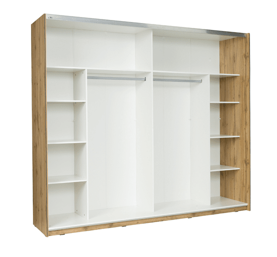 Wood WD12 Sliding Door Wardrobe 250cm