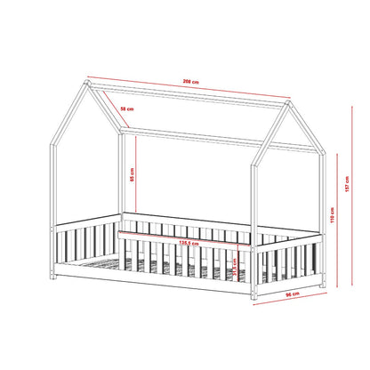 Bristol Wooden House Bed Noah [EU Single]