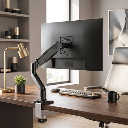 HOMCOM Monitor Stand up to 32" Height Adjustable Monitor Riser with Tilt & Swivel