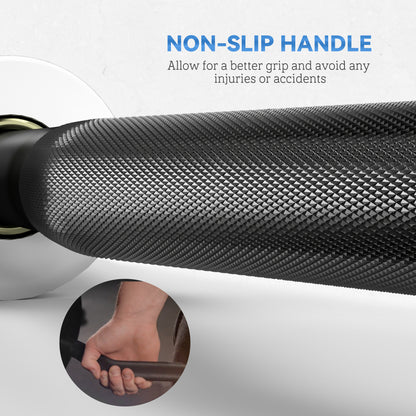 Gryf SPORTNOW EZ Barbell 120 cm do talerzy o średnicy 5 cm, ze sprężynowymi klipsami, 8 kg