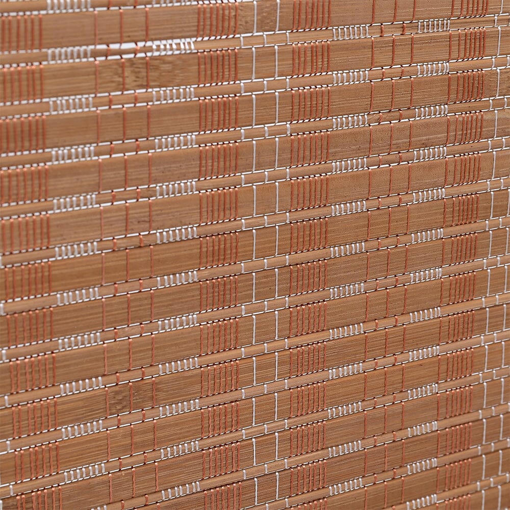 Brown Bamboo Woven 6-Panel Folding Room Divider