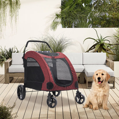 Pets Mood Collapsible Pet Stroller for Cats and Dogs