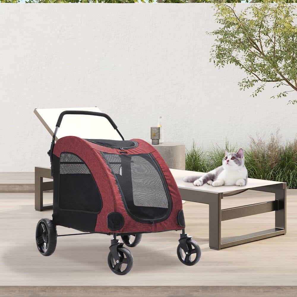 Pets Mood Collapsible Pet Stroller for Cats and Dogs