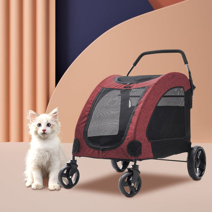 Pets Mood Collapsible Pet Stroller for Cats and Dogs