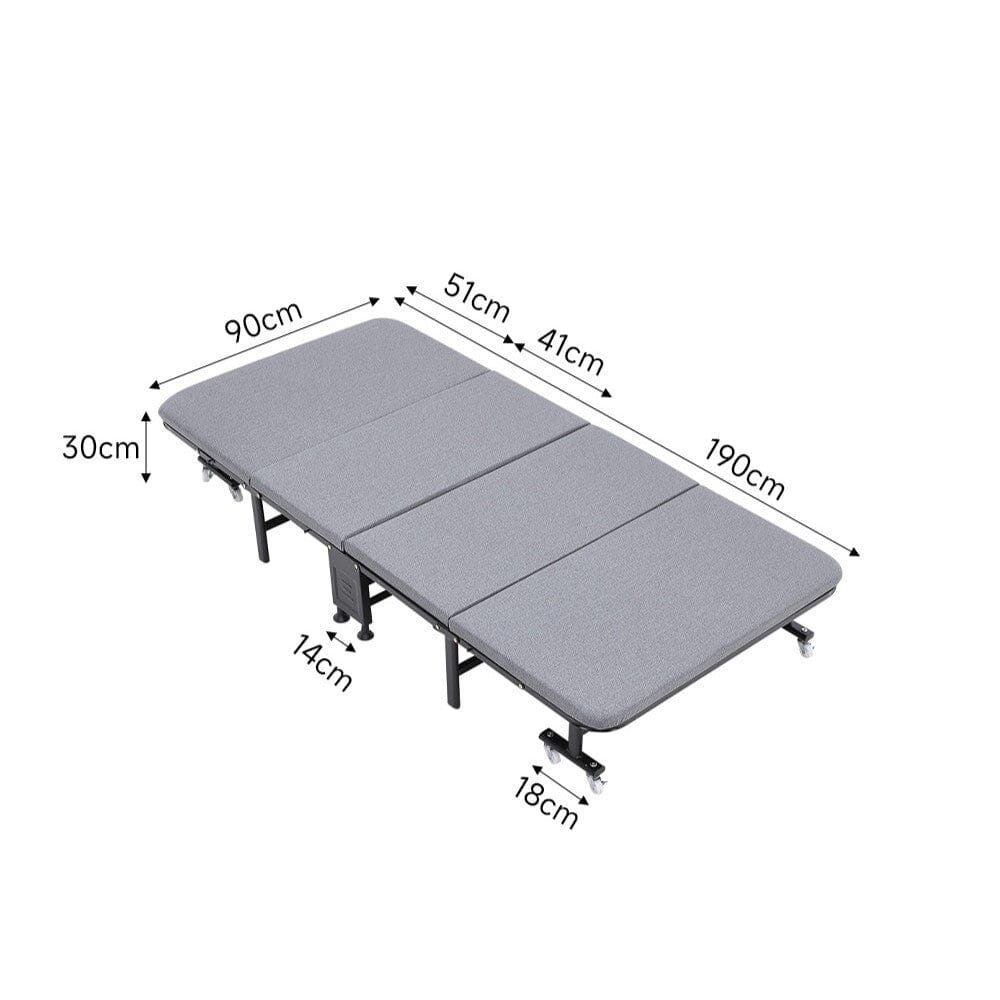 4-Fold Metal Sponge Folding Bed