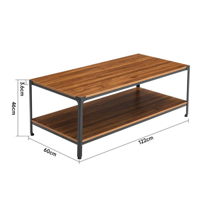 Direct 2-Tier Walnut Finish Coffee Table