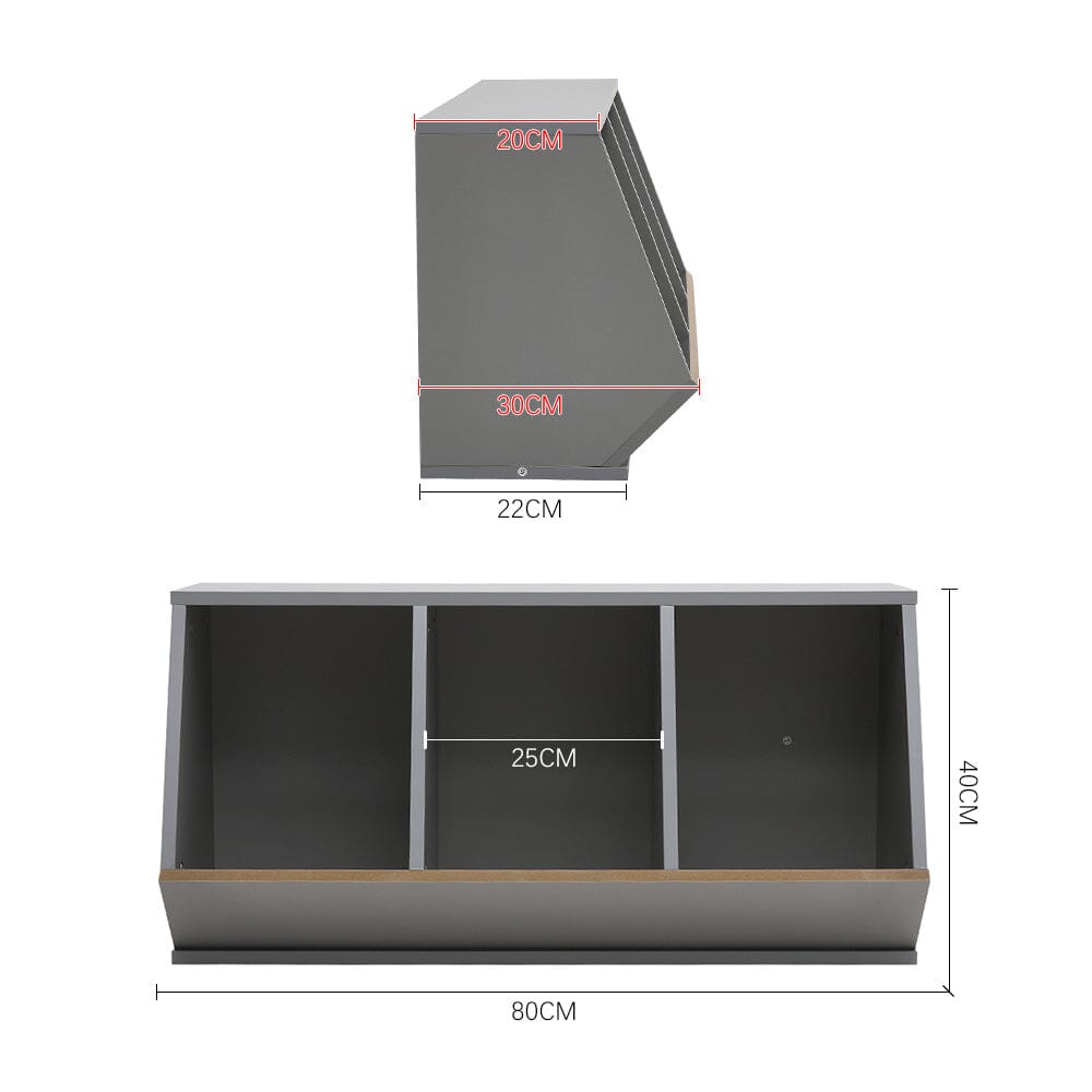 Stackable Open Style Toy Storage Organizer