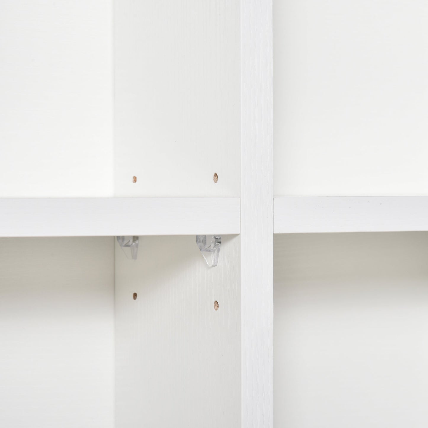 HOMCOM CD Storage Unit with Adjustable Shelves, 89 x 130.5 cm, White