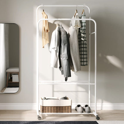 White Indoor Modern Livingroom Clothes Rack