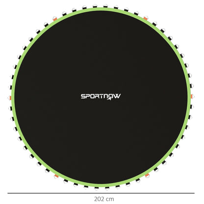 SPORTNOW Trampoline Replacement Mat with Spring Pull Tool, 42 V-Hooks, for 8ft Trampoline using 14cm Springs, Green