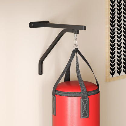 SPORTNOW Unfilled Punching Bag Set with Boxing Bag Bracket, Boxing Gloves, Hand Wraps and 360¡ Swivel Hook