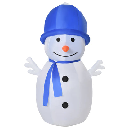 HOMCOM 1.8m Christmas Inflatable Snowman Outdoor Blow Up Decoration for Garden Lawn