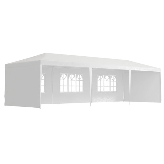 Namiot imprezowo-weselny Outsunny Garden Gazebo Marquee (9 m x 3 m) – biały