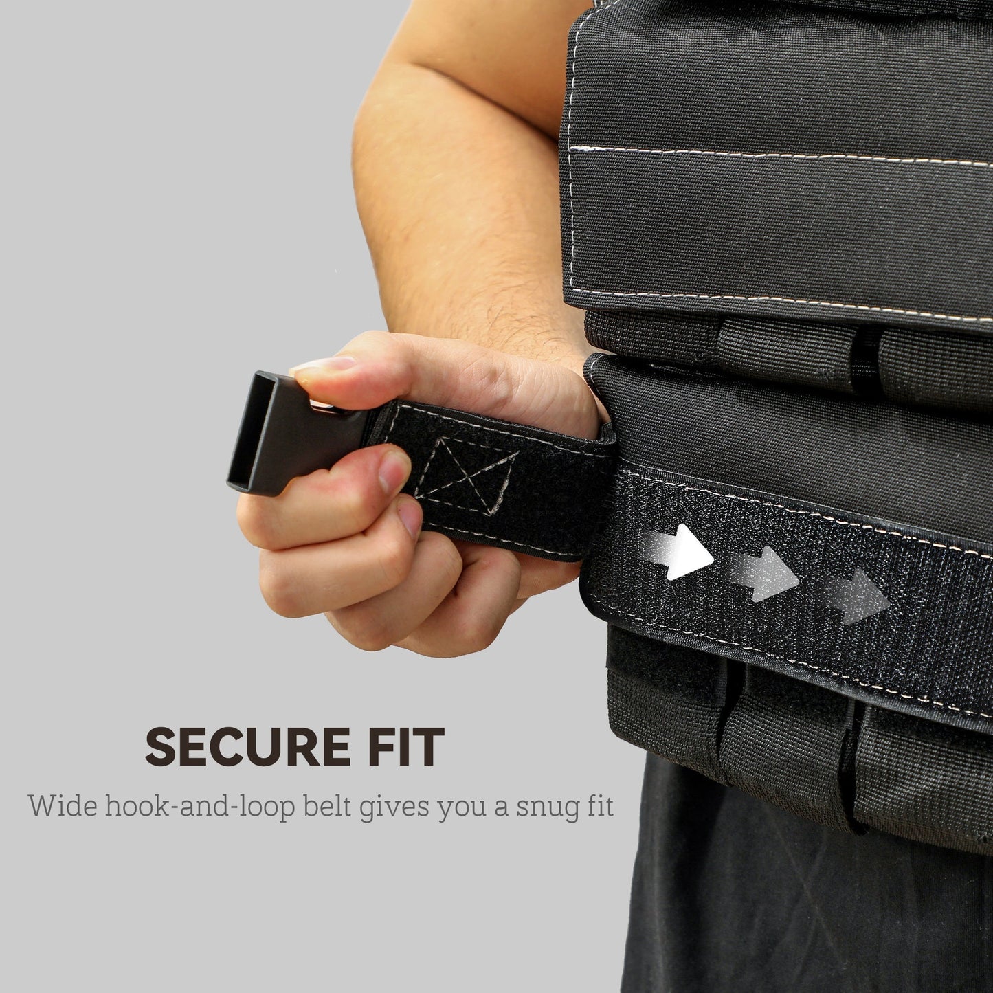 SPORTNOW 15KG Adjustable Weighted Vest, Running Weight Vest, with 30 Metal Weights, Reflective Strips, for Running, Exercise