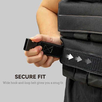 SPORTNOW 15KG Adjustable Weighted Vest, Running Weight Vest, with 30 Metal Weights, Reflective Strips, for Running, Exercise
