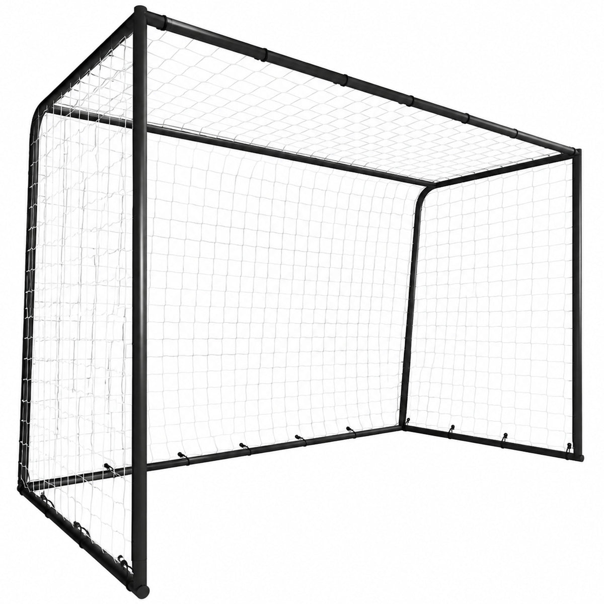 SPORTNOW Football Goal, 10 x 6.5ft Football Net with Ground Stakes and Metal Frame, Training Equipment for Indoor Outdoor Play