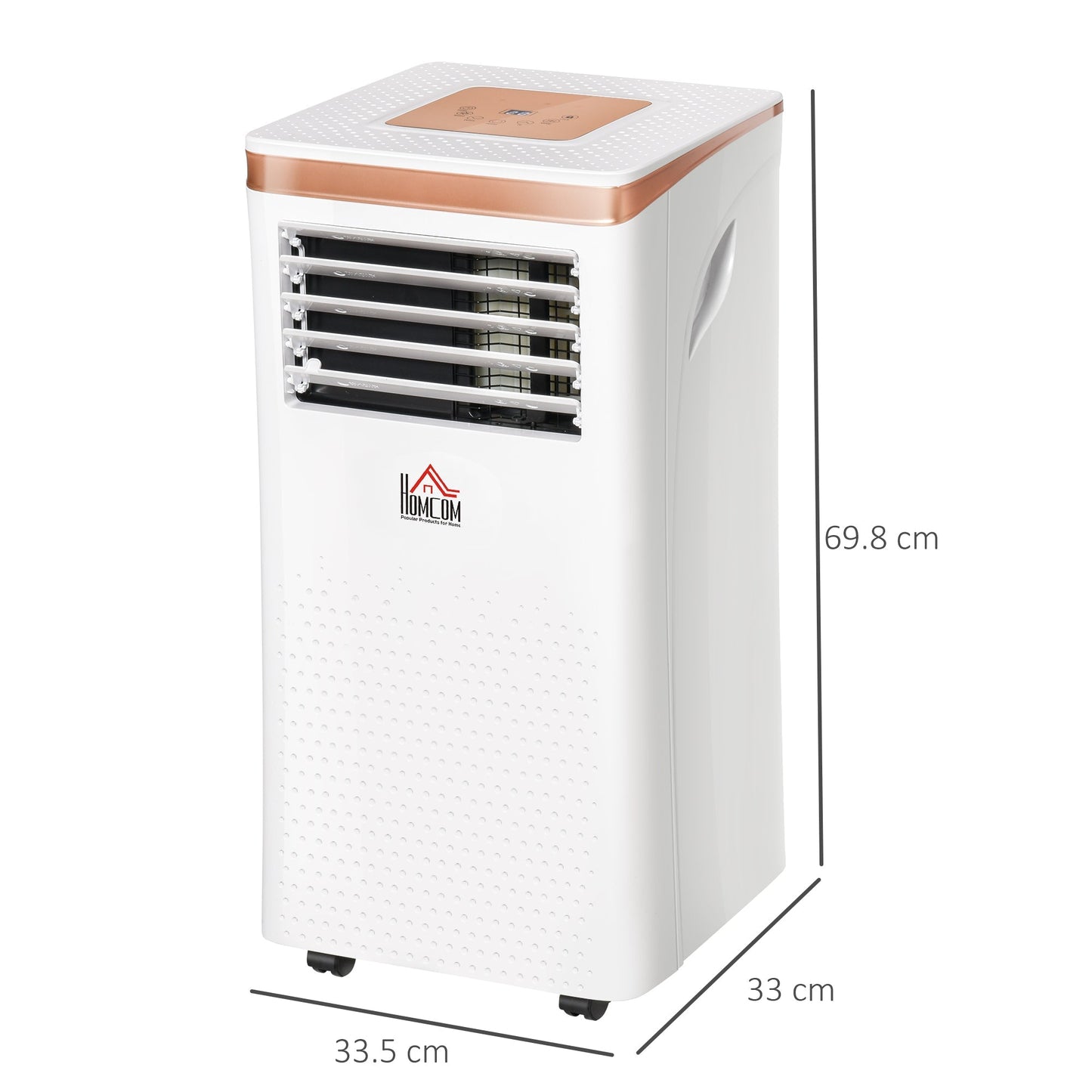 10000 BTU 4-In-1 Compact Portable Mobile Air Conditioner Unit Cooling Dehumidifying Ventilating w/ Fan Remote LED 24 Hr Timer Auto Shut-Down