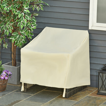 Outsunny 600D Oxford Cloth Pokrowiec na meble Pojedyncze krzesło Ogrodowe Patio Zewnętrzne Ochraniacz Wodoodporny 68x87x44-77cm