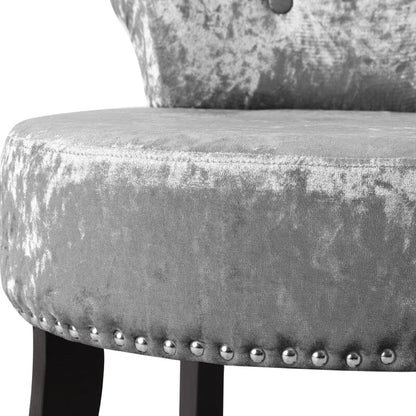 Velvet Upholstery Round Accent Chair Dressing Stool