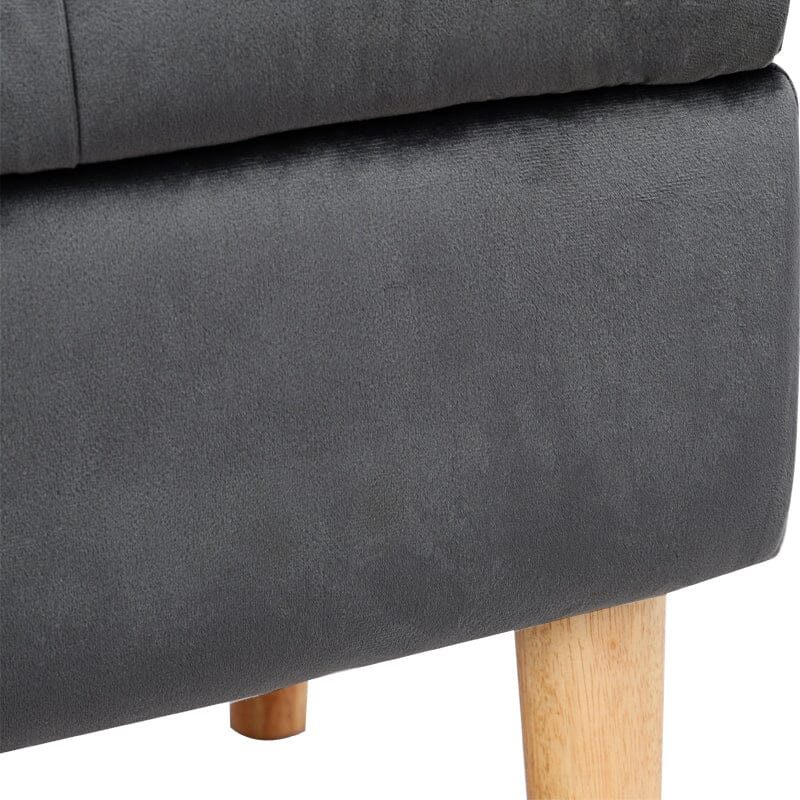 100cm Velvet Upholstered Storage Bench