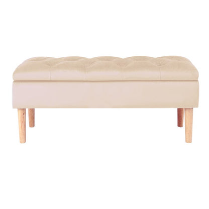 100cm Velvet Upholstered Storage Bench